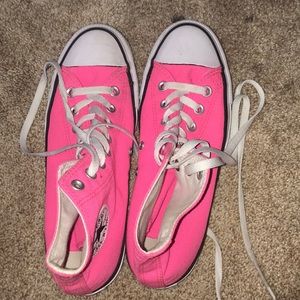 Hot Pink High Top Converse